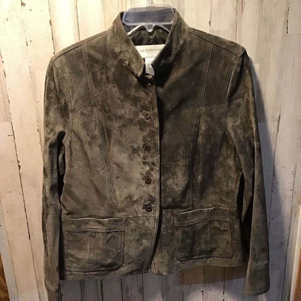 Jacket like new suede, Liz Claiborne petite large